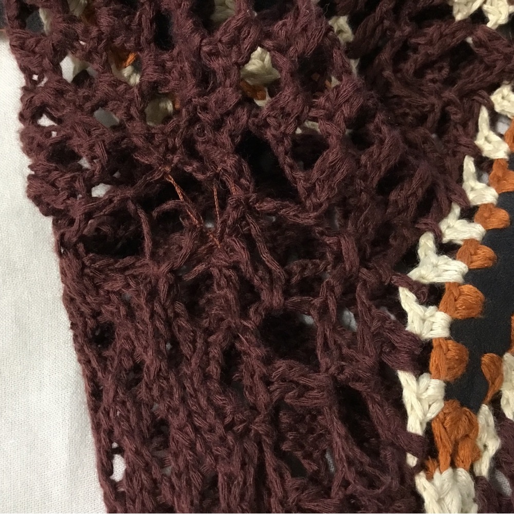 Umgee Long Crochet Cardigan Size M - Picture 13 of 14